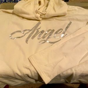 Cream Angel Hoodie